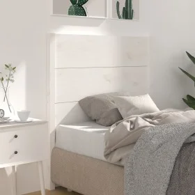 Solid white pine wood headboard 81x4x100 cm by vidaXL, Headboards and footboards - Ref: Foro24-818696, Price: 71,75 €, Discou...