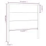 Kopfteil aus massivem weißem Kiefernholz, 81 x 4 x 100 cm von vidaXL, Kopf- und Fußteile - Ref: Foro24-818696, Preis: 71,75 €...