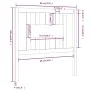 Kopfteil aus massivem weißem Kiefernholz, 96 x 4 x 100 cm von vidaXL, Kopf- und Fußteile - Ref: Foro24-818651, Preis: 34,80 €...