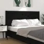 Kopfteil aus massivem schwarzem Kiefernholz, 206 x 4 x 100 cm von vidaXL, Kopf- und Fußteile - Ref: Foro24-818744, Preis: 56,...