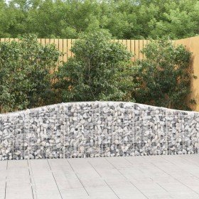 Cestas de gaviones 25 uds forma de arco hierro 400x30x60/80 cm en Maceteros y jardineras | Comprar online en Foro24