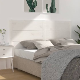Kopfteil aus massivem weißem Kiefernholz, 206 x 4 x 100 cm von vidaXL, Kopf- und Fußteile - Ref: Foro24-818741, Preis: 109,38...
