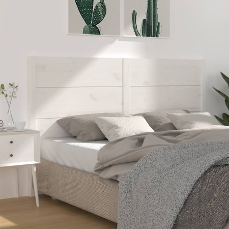 Kopfteil aus massivem weißem Kiefernholz, 206 x 4 x 100 cm von vidaXL, Kopf- und Fußteile - Ref: Foro24-818741, Preis: 109,38...