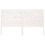 Kopfteil aus massivem weißem Kiefernholz, 206 x 4 x 100 cm von vidaXL, Kopf- und Fußteile - Ref: Foro24-818741, Preis: 109,38...