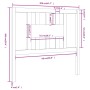Kopfteil aus massivem grauem Kiefernholz, 106 x 4 x 100 cm von vidaXL, Kopf- und Fußteile - Ref: Foro24-818657, Preis: 24,60 ...