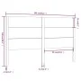 Kopfteil aus massivem Kiefernholz, 206 x 4 x 100 cm von vidaXL, Kopf- und Fußteile - Ref: Foro24-818740, Preis: 90,75 €, Raba...
