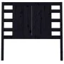 Kopfteil aus massivem schwarzem Kiefernholz, 81 x 4 x 100 cm von vidaXL, Kopf- und Fußteile - Ref: Foro24-818749, Preis: 44,0...