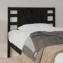 Kopfteil aus massivem schwarzem Kiefernholz, 81 x 4 x 100 cm von vidaXL, Kopf- und Fußteile - Ref: Foro24-818749, Preis: 44,0...