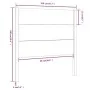 Kopfteil aus massivem Kiefernholz, 106 x 4 x 100 cm von vidaXL, Kopf- und Fußteile - Ref: Foro24-818705, Preis: 56,86 €, Raba...
