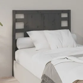 Kopfteil aus massivem grauem Kiefernholz, 81 x 4 x 100 cm von vidaXL, Kopf- und Fußteile - Ref: Foro24-818747, Preis: 44,06 €...