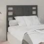 Cabecero madera maciza de pino gris 81x4x100 cm de vidaXL, Cabeceros y pies de cama - Ref: Foro24-818747, Precio: 44,06 €, De...