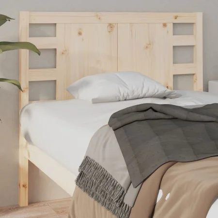 Solid pine wood bed headboard 96x4x100 cm by vidaXL, Headboards and footboards - Ref: Foro24-818750, Price: 43,02 €, Discount: %