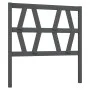 Cabecero de cama madera maciza de pino gris 96x4x100 cm de vidaXL, Cabeceros y pies de cama - Ref: Foro24-818602, Precio: 23,...