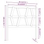 Bettkopfteil aus massivem grauem Kiefernholz, 96 x 4 x 100 cm von vidaXL, Kopf- und Fußteile - Ref: Foro24-818602, Preis: 23,...