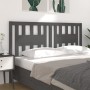 Solid gray pine wood headboard 156x4x100 cm by vidaXL, Headboards and footboards - Ref: Foro24-818677, Price: 35,54 €, Discou...