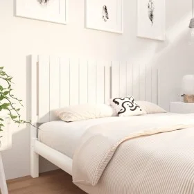 Solid white pine wood bed headboard 165.5x4x100 cm by vidaXL, Headboards and footboards - Ref: Foro24-818881, Price: 80,25 €,...