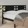 Kopfteil aus massivem schwarzem Kiefernholz, 206 x 4 x 100 cm von vidaXL, Kopf- und Fußteile - Ref: Foro24-818794, Preis: 49,...