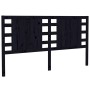 Kopfteil aus massivem schwarzem Kiefernholz, 206 x 4 x 100 cm von vidaXL, Kopf- und Fußteile - Ref: Foro24-818794, Preis: 55,...