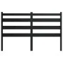 Cabecero de cama madera maciza de pino negro 206x4x100 cm de vidaXL, Cabeceros y pies de cama - Ref: Foro24-818444, Precio: 3...