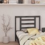 Bettkopfteil aus massivem grauem Kiefernholz, 96 x 4 x 100 cm von vidaXL, Kopf- und Fußteile - Ref: Foro24-818802, Preis: 24,...