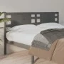 Kopfteil aus massivem grauem Kiefernholz, 126 x 4 x 100 cm von vidaXL, Kopf- und Fußteile - Ref: Foro24-818762, Preis: 32,80 ...