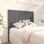 Cabecero de cama madera maciza de pino gris 105,5x4x100 cm