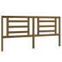 Honey brown solid pine wood bed headboard 186x4x100 cm by vidaXL, Headboards and footboards - Ref: Foro24-818838, Price: 58,4...