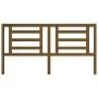 Honey brown solid pine wood bed headboard 186x4x100 cm by vidaXL, Headboards and footboards - Ref: Foro24-818838, Price: 58,4...