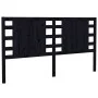 Cabecero de cama madera maciza de pino negro 146x4x100 cm de vidaXL, Cabeceros y pies de cama - Ref: Foro24-818774, Precio: 4...
