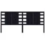 Cabecero de cama madera maciza de pino negro 146x4x100 cm de vidaXL, Cabeceros y pies de cama - Ref: Foro24-818774, Precio: 4...