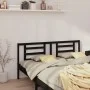 Cabecero de cama madera maciza de pino negro 166x4x100 cm de vidaXL, Cabeceros y pies de cama - Ref: Foro24-818834, Precio: 3...