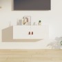 Solid white pine wood wall cabinet 80x30x30 cm by vidaXL, Shelves and shelves - Ref: Foro24-818377, Price: 78,05 €, Discount: %