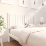 Solid white pine wood bed headboard 125.5x4x100 cm by vidaXL, Headboards and footboards - Ref: Foro24-818861, Price: 43,78 €,...