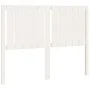 Bettkopfteil aus massivem weißem Kiefernholz, 125,5 x 4 x 100 cm von vidaXL, Kopf- und Fußteile - Ref: Foro24-818861, Preis: ...