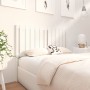 Solid white pine wood bed headboard 125.5x4x100 cm by vidaXL, Headboards and footboards - Ref: Foro24-818861, Price: 43,78 €,...