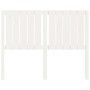 Solid white pine wood bed headboard 125.5x4x100 cm by vidaXL, Headboards and footboards - Ref: Foro24-818861, Price: 43,78 €,...