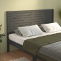 Bettkopfteil aus massivem grauem Kiefernholz, 126 x 4 x 100 cm von vidaXL, Kopf- und Fußteile - Ref: Foro24-819012, Preis: 57...
