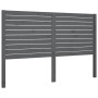 Bettkopfteil aus massivem grauem Kiefernholz, 126 x 4 x 100 cm von vidaXL, Kopf- und Fußteile - Ref: Foro24-819012, Preis: 57...