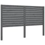 Bettkopfteil aus massivem grauem Kiefernholz, 126 x 4 x 100 cm von vidaXL, Kopf- und Fußteile - Ref: Foro24-819012, Preis: 56...