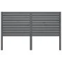 Solid gray pine wood bed headboard 126x4x100 cm by vidaXL, Headboards and footboards - Ref: Foro24-819012, Price: 56,71 €, Di...