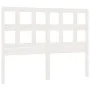 Solid white pine wood bed headboard 145.5x4x100 cm by vidaXL, Headboards and footboards - Ref: Foro24-818921, Price: 45,99 €,...