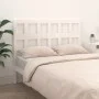 Cabecero de cama madera maciza de pino blanco 145,5x4x100 cm de vidaXL, Cabeceros y pies de cama - Ref: Foro24-818921, Precio...