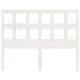 Cabecero de cama madera maciza de pino blanco 145,5x4x100 cm de vidaXL, Cabeceros y pies de cama - Ref: Foro24-818921, Precio...