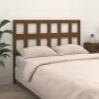 Cabecero de cama madera maciza pino marrón miel 125,5x4x100 cm de vidaXL, Cabeceros y pies de cama - Ref: Foro24-818913, Prec...
