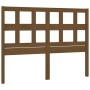 Bettkopfteil aus massivem Kiefernholz in Honigbraun, 125,5 x 4 x 100 cm von vidaXL, Kopf- und Fußteile - Ref: Foro24-818913, ...