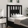 Kopfteil aus massivem schwarzem Kiefernholz, 106 x 4 x 100 cm von vidaXL, Kopf- und Fußteile - Ref: Foro24-818659, Preis: 24,...