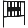 Cabecero madera maciza de pino negro 106x4x100 cm de vidaXL, Cabeceros y pies de cama - Ref: Foro24-818659, Precio: 24,60 €, ...