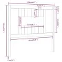 Kopfteil aus massivem schwarzem Kiefernholz, 106 x 4 x 100 cm von vidaXL, Kopf- und Fußteile - Ref: Foro24-818659, Preis: 24,...
