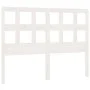 Bettkopfteil aus massivem weißem Kiefernholz, 205,5 x 4 x 100 cm von vidaXL, Kopf- und Fußteile - Ref: Foro24-818941, Preis: ...