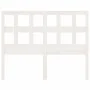 Cabecero de cama madera maciza de pino blanco 205,5x4x100 cm de vidaXL, Cabeceros y pies de cama - Ref: Foro24-818941, Precio...